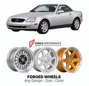 CUSTOM CLASSIC VINTAGE RESTOMOD RETRO OLD SCHOOL FORGED WHEELS RIMS for MERCEDES-BENZ SL SLK R170 1996 - 2004

Custom forged wheels for Mercedes-Benz SL SLK R170 1996 - 2004. Classic, vintage, restomod wheel designs made to order in custom sizes, offsets, colors and finishes.

We manufacture premium quality forged wheels rims for Mercedes-Benz SL SLK R170 1996 - 2004 in any design, size, color.

THIS WHEEL DESIGN CAN BE CUSTOM-MADE FOR YOUR CAR IN ANY SIZE AND COLOR OPTIONS
Available in monoblock, 2-piece, 