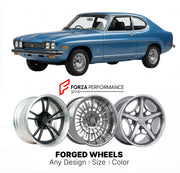 CUSTOM CLASSIC VINTAGE RESTOMOD RETRO OLD SCHOOL FORGED WHEELS RIMS for MERCURY CAPRI 1970 - 1978
Custom forged wheels for classic American muscle cars. Ideal for restomod builds, vintage restorations, and show cars. Deep dish and retro styling available.

We manufacture premium quality forged wheels rims for Mercury Capri 1970 - 1978 in any design, size, color.

THIS WHEEL DESIGN CAN BE CUSTOM-MADE FOR YOUR CAR IN ANY SIZE AND COLOR OPTIONS
Available in monoblock, 2-piece, 3-piece, duoblock, beadlock
3D wh