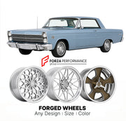 CUSTOM CLASSIC VINTAGE RESTOMOD RETRO OLD SCHOOL FORGED WHEELS RIMS for MERCURY COMET 1966 - 1967
Custom forged wheels for classic American muscle cars. Ideal for restomod builds, vintage restorations, and show cars. Deep dish and retro styling available.

We manufacture premium quality forged wheels rims for Mercury Comet 1966 - 1967 in any design, size, color.

THIS WHEEL DESIGN CAN BE CUSTOM-MADE FOR YOUR CAR IN ANY SIZE AND COLOR OPTIONS
Available in monoblock, 2-piece, 3-piece, duoblock, beadlock
3D wh