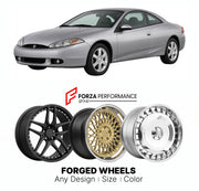 FORGED WHEELS RIMS for MERCURY COUGAR 1999 - 2002

Custom forged wheels for Mercury Cougar 1999 - 2002. Made-to-order monoblock, 2-piece and 3-piece rims in custom sizes, offsets, colors and finishes with guaranteed fitment.

We manufacture premium quality forged wheels rims for Mercury Cougar 1999 - 2002 in any design, size, color.

THIS WHEEL DESIGN CAN BE CUSTOM-MADE FOR YOUR CAR IN ANY SIZE AND COLOR OPTIONS
Available in monoblock, 2-piece, 3-piece, duoblock, beadlock
3D wheel renderings are provided ac