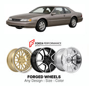 FORGED WHEELS RIMS for MERCURY COUGAR 35TH ANNIVERSARY MN12 1990 - 2002

Custom forged wheels for Mercury Cougar 35th Anniversary MN12 1990 - 2002. Made-to-order monoblock, 2-piece and 3-piece rims in custom sizes, offsets, colors and finishes with guaranteed fitment.

We manufacture premium quality forged wheels rims for Mercury Cougar 35th Anniversary MN12 1990 - 2002 in any design, size, color.

THIS WHEEL DESIGN CAN BE CUSTOM-MADE FOR YOUR CAR IN ANY SIZE AND COLOR OPTIONS
Available in monoblock, 2-piec