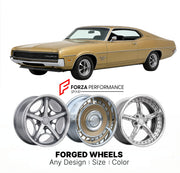 CUSTOM CLASSIC VINTAGE RESTOMOD RETRO OLD SCHOOL FORGED WHEELS RIMS for MERCURY CYCLONE GT 1970 - 1971
Custom forged wheels for classic American muscle cars. Ideal for restomod builds, vintage restorations, and show cars. Deep dish and retro styling available.

We manufacture premium quality forged wheels rims for Mercury Cyclone GT 1970 - 1971 in any design, size, color.

THIS WHEEL DESIGN CAN BE CUSTOM-MADE FOR YOUR CAR IN ANY SIZE AND COLOR OPTIONS
Available in monoblock, 2-piece, 3-piece, duoblock, bead