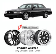 FORGED WHEELS RIMS for MERCURY MARAUDER BASE PANTHER PLATFORM 2003 - 2004

Custom forged wheels for Mercury Marauder Base Panther Platform 2003 - 2004. Made-to-order monoblock, 2-piece and 3-piece rims in custom sizes, offsets, colors and finishes with guaranteed fitment.

We manufacture premium quality forged wheels rims for Mercury Marauder Base Panther Platform 2003 - 2004 in any design, size, color.

THIS WHEEL DESIGN CAN BE CUSTOM-MADE FOR YOUR CAR IN ANY SIZE AND COLOR OPTIONS
Available in monoblock, 