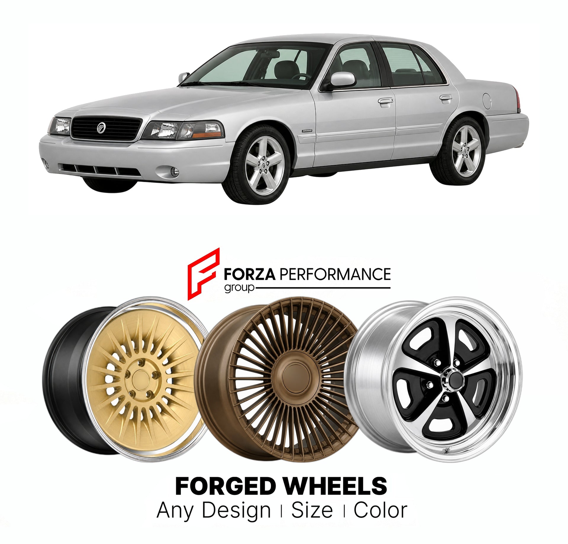FORGED WHEELS RIMS for MERCURY MARAUDER SILVER BIRCH PANTHER PLATFORM 2003 - 2004

Custom forged wheels for Mercury Marauder Silver Birch Panther Platform 2003 - 2004. Made-to-order monoblock, 2-piece and 3-piece rims in custom sizes, offsets, colors and finishes with guaranteed fitment.

We manufacture premium quality forged wheels rims for Mercury Marauder Silver Birch Panther Platform 2003 - 2004 in any design, size, color.

THIS WHEEL DESIGN CAN BE CUSTOM-MADE FOR YOUR CAR IN ANY SIZE AND COLOR OPTIONS

