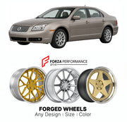 FORGED WHEELS RIMS for MERCURY MILAN V6 2006 - 2011

Custom forged wheels for Mercury Milan V6 2006 - 2011. Made-to-order monoblock, 2-piece and 3-piece rims in custom sizes, offsets, colors and finishes with guaranteed fitment.

We manufacture premium quality forged wheels rims for Mercury Milan V6 2006 - 2011 in any design, size, color.

THIS WHEEL DESIGN CAN BE CUSTOM-MADE FOR YOUR CAR IN ANY SIZE AND COLOR OPTIONS
Available in monoblock, 2-piece, 3-piece, duoblock, beadlock
3D wheel renderings are provi