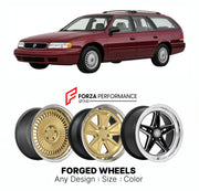 FORGED WHEELS RIMS for MERCURY SABLE WAGON 1992 - 2009

Custom forged wheels for Mercury Sable Wagon 1992 - 2009. Made-to-order monoblock, 2-piece and 3-piece rims in custom sizes, offsets, colors and finishes with guaranteed fitment.

We manufacture premium quality forged wheels rims for Mercury Sable Wagon 1992 - 2009 in any design, size, color.

THIS WHEEL DESIGN CAN BE CUSTOM-MADE FOR YOUR CAR IN ANY SIZE AND COLOR OPTIONS
Available in monoblock, 2-piece, 3-piece, duoblock, beadlock
3D wheel renderings 