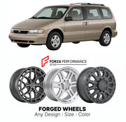 FORGED WHEELS RIMS for MERCURY VILLAGER 1999 - 2002

Custom forged wheels for Mercury Villager 1999 - 2002. Made-to-order monoblock, 2-piece and 3-piece rims in custom sizes, offsets, colors and finishes with guaranteed fitment.

We manufacture premium quality forged wheels rims for Mercury Villager 1999 - 2002 in any design, size, color.

THIS WHEEL DESIGN CAN BE CUSTOM-MADE FOR YOUR CAR IN ANY SIZE AND COLOR OPTIONS
Available in monoblock, 2-piece, 3-piece, duoblock, beadlock
3D wheel renderings are provi