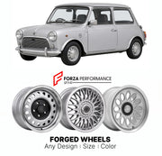 CUSTOM CLASSIC VINTAGE RESTOMOD RETRO OLD SCHOOL FORGED WHEELS RIMS for MINI MINI 1000 SILVER JUBILEE EDITION 1977 - 1977

Custom forged wheels for Mini Mini 1000 Silver Jubilee Edition 1977 - 1977. Classic, vintage, restomod wheel designs made to order in custom sizes, offsets, colors and finishes.

We manufacture premium quality forged wheels rims for Mini Mini 1000 Silver Jubilee Edition 1977 - 1977 in any design, size, color.

THIS WHEEL DESIGN CAN BE CUSTOM-MADE FOR YOUR CAR IN ANY SIZE AND COLOR OPTIO