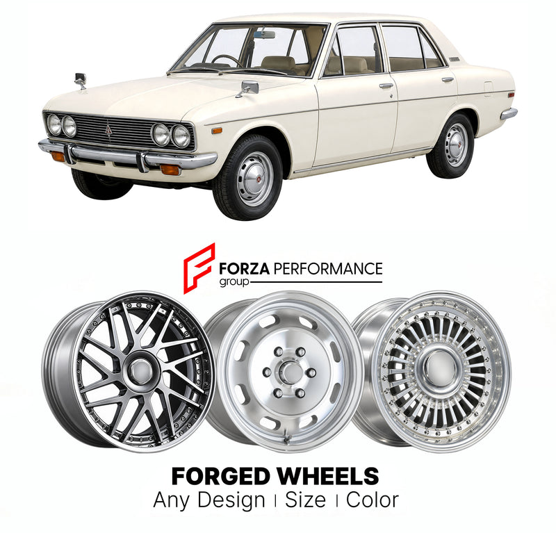 CUSTOM CLASSIC VINTAGE RESTOMOD RETRO OLD SCHOOL FORGED WHEELS RIMS for MITSUBISHI GALANT A110 1973 - 1976