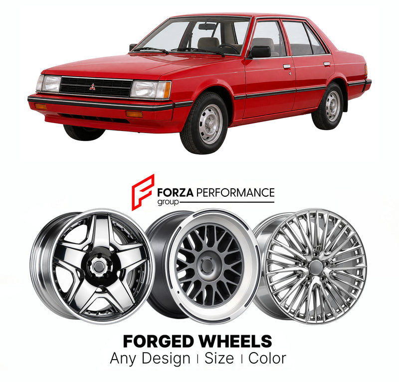CUSTOM CLASSIC VINTAGE RESTOMOD RETRO OLD SCHOOL FORGED WHEELS RIMS for MITSUBISHI LANCER C10 1983 - 1988