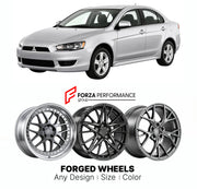 FORGED WHEELS RIMS for MITSUBISHI LANCER CY CZ 2007 - 2017

Custom forged wheels for Mitsubishi Lancer CY CZ 2007 - 2017. Made-to-order monoblock, 2-piece and 3-piece rims in custom sizes, offsets, colors and finishes with guaranteed fitment.

We manufacture premium quality forged wheels rims for Mitsubishi Lancer CY CZ 2007 - 2017 in any design, size, color.

JDM WHEEL DESIGNS: our Japanese collection for sedans and wagons includes designs inspired by Weds Kranze, Wald, Leon Hardiritt, Vossen, Kuhl Racing,