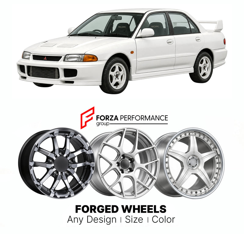 CUSTOM CLASSIC VINTAGE RESTOMOD RETRO OLD SCHOOL FORGED WHEELS RIMS for MITSUBISHI LANCER EVOLUTION I CD9A 1992 - 1994