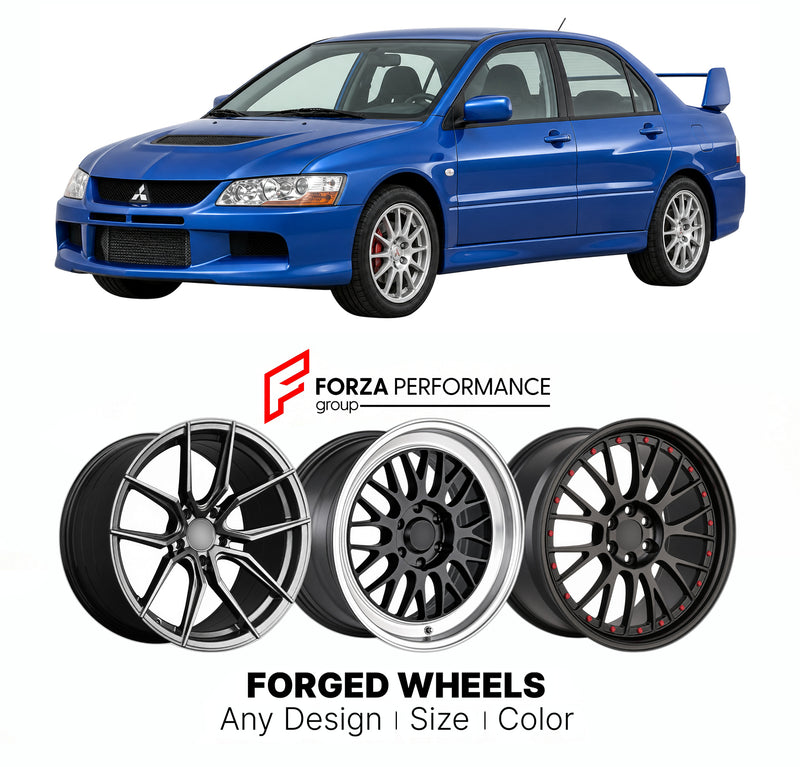 FORGED WHEELS RIMS for MITSUBISHI LANCER EVOLUTION VIII CT9A 2003 - 2005