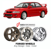 CUSTOM CLASSIC VINTAGE RESTOMOD RETRO OLD SCHOOL FORGED WHEELS RIMS for MITSUBISHI LANCER EVOLUTION VI CP9A 1999 - 2001

Custom forged wheels for Mitsubishi Lancer Evolution VI CP9A 1999 - 2001. Classic, vintage, restomod and retro JDM wheel designs made to order in custom sizes, offsets, colors and finishes with guaranteed fitment.

We manufacture premium quality forged wheels rims for Mitsubishi Lancer Evolution VI CP9A 1999 - 2001 in any design, size, color.

JDM WHEEL DESIGNS: our Japanese collection fo