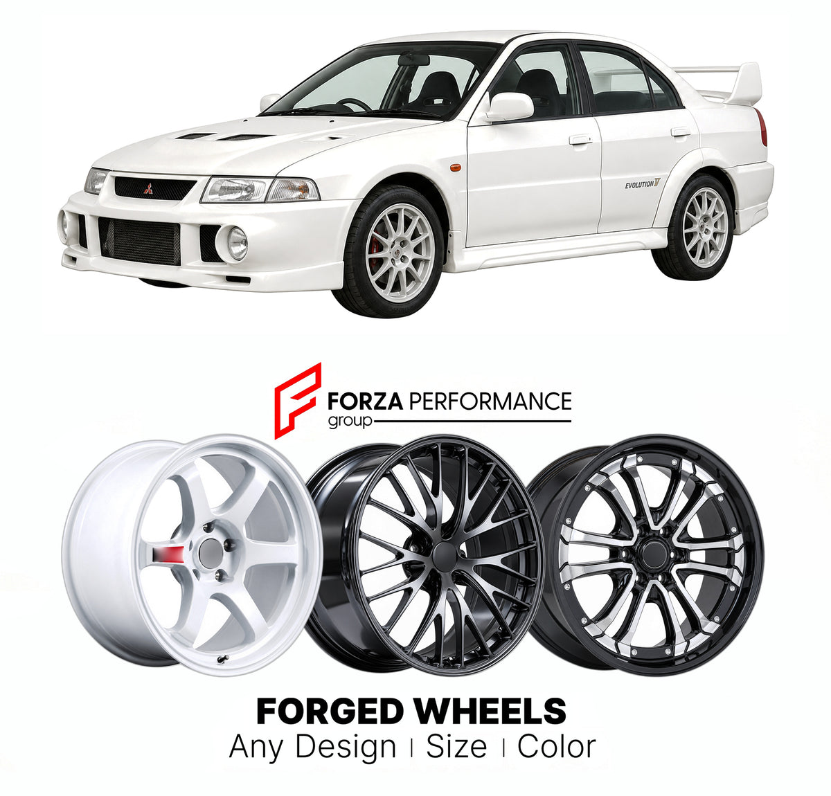 CUSTOM CLASSIC VINTAGE RESTOMOD RETRO OLD SCHOOL FORGED WHEELS RIMS for MITSUBISHI LANCER EVOLUTION V CP9A 1998 - 1999

Custom forged wheels for Mitsubishi Lancer Evolution V CP9A 1998 - 1999. Classic, vintage, restomod and retro JDM wheel designs made to order in custom sizes, offsets, colors and finishes with guaranteed fitment.

We manufacture premium quality forged wheels rims for Mitsubishi Lancer Evolution V CP9A 1998 - 1999 in any design, size, color.

JDM WHEEL DESIGNS: our Japanese collection for s