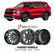 FORGED WHEELS RIMS for MITSUBISHI OUTLANDER PHEV GN 2022+

Custom forged wheels for Mitsubishi Outlander PHEV GN 2022+. Made-to-order monoblock, 2-piece and 3-piece rims in custom sizes, offsets, colors and finishes with guaranteed fitment.

We manufacture premium quality forged wheels rims for Mitsubishi Outlander PHEV GN 2022+ in any design, size, color.

JDM WHEEL DESIGNS: our Japanese collection for SUVs and pickups includes designs inspired by Bradley V, Method Race Wheels, Forgiato, Kuhl Racing, Mugen