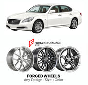FORGED WHEELS RIMS for MITSUBISHI PROUDIA BY51 2012 - 2016

Custom forged wheels for Mitsubishi Proudia BY51 2012 - 2016. Made-to-order monoblock, 2-piece and 3-piece rims in custom sizes, offsets, colors and finishes with guaranteed fitment.

We manufacture premium quality forged wheels rims for Mitsubishi Proudia BY51 2012 - 2016 in any design, size, color.

JDM WHEEL DESIGNS: our Japanese collection for sedans and wagons includes designs inspired by Weds Kranze, Wald, Leon Hardiritt, Vossen, Kuhl Racing,