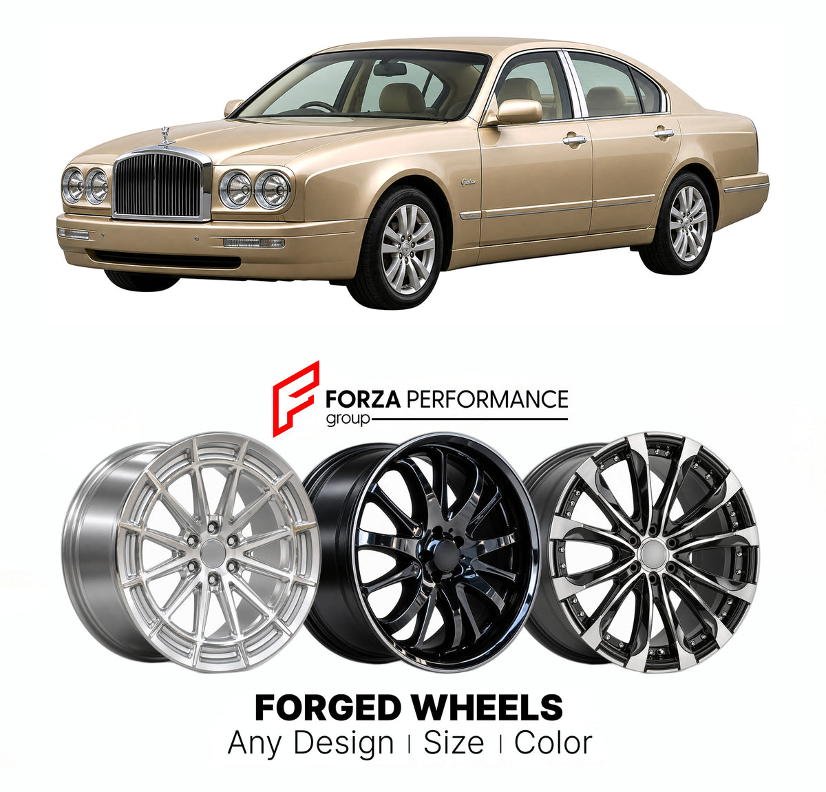 FORGED WHEELS RIMS for MITSUOKA GALUE FUGA 2005 - 2010

Custom forged wheels for Mitsuoka Galue Fuga 2005 - 2010. Made-to-order monoblock, 2-piece and 3-piece rims in custom sizes, offsets, colors and finishes with guaranteed fitment.

We manufacture premium quality forged wheels rims for Mitsuoka Galue Fuga 2005 - 2010 in any design, size, color.

JDM WHEEL DESIGNS: our Japanese collection for sedans and wagons includes designs inspired by Weds Kranze, Wald, Leon Hardiritt, Vossen, Kuhl Racing, Aimgain, Wo