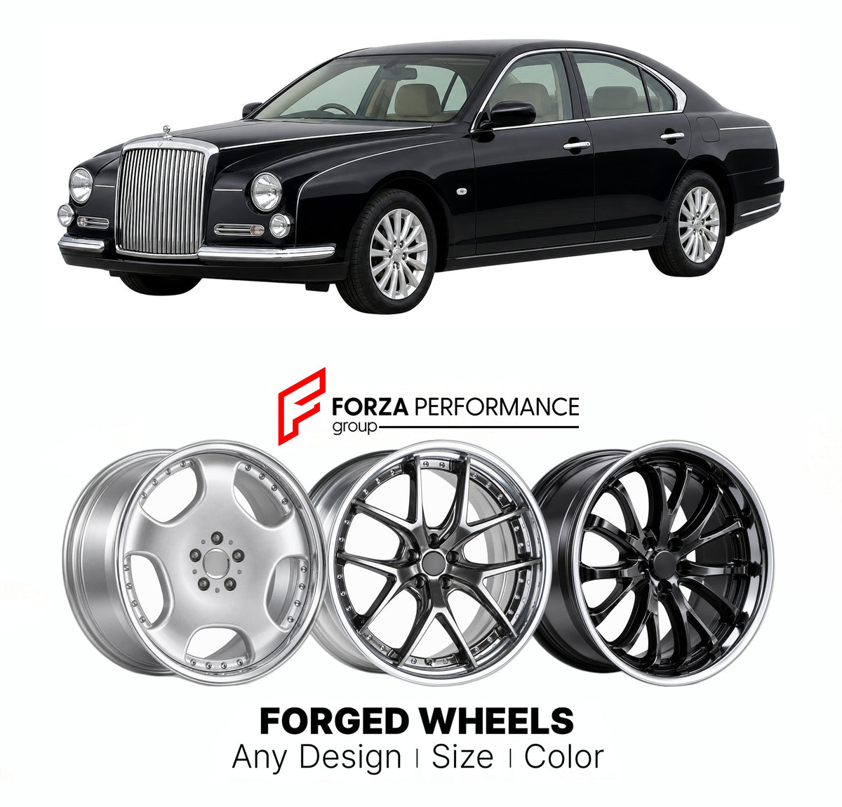 FORGED WHEELS RIMS for MITSUOKA GALUE TEANA 2010 - 2015

Custom forged wheels for Mitsuoka Galue Teana 2010 - 2015. Made-to-order monoblock, 2-piece and 3-piece rims in custom sizes, offsets, colors and finishes with guaranteed fitment.

We manufacture premium quality forged wheels rims for Mitsuoka Galue Teana 2010 - 2015 in any design, size, color.

JDM WHEEL DESIGNS: our Japanese collection for sedans and wagons includes designs inspired by Weds Kranze, Wald, Leon Hardiritt, Vossen, Kuhl Racing, Aimgain,