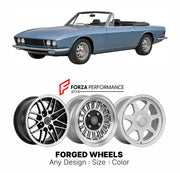 CUSTOM CLASSIC VINTAGE RESTOMOD RETRO OLD SCHOOL FORGED WHEELS RIMS for MONTEVERDI PALM BEACH 1975 - 1976

Custom forged wheels for Monteverdi Palm Beach 1975 - 1976. Classic, vintage, restomod wheel designs made to order in custom sizes, offsets, colors and finishes.

We manufacture premium quality forged wheels rims for Monteverdi Palm Beach 1975 - 1976 in any design, size, color.

THIS WHEEL DESIGN CAN BE CUSTOM-MADE FOR YOUR CAR IN ANY SIZE AND COLOR OPTIONS
Available in monoblock, 2-piece, 3-piece, duo
