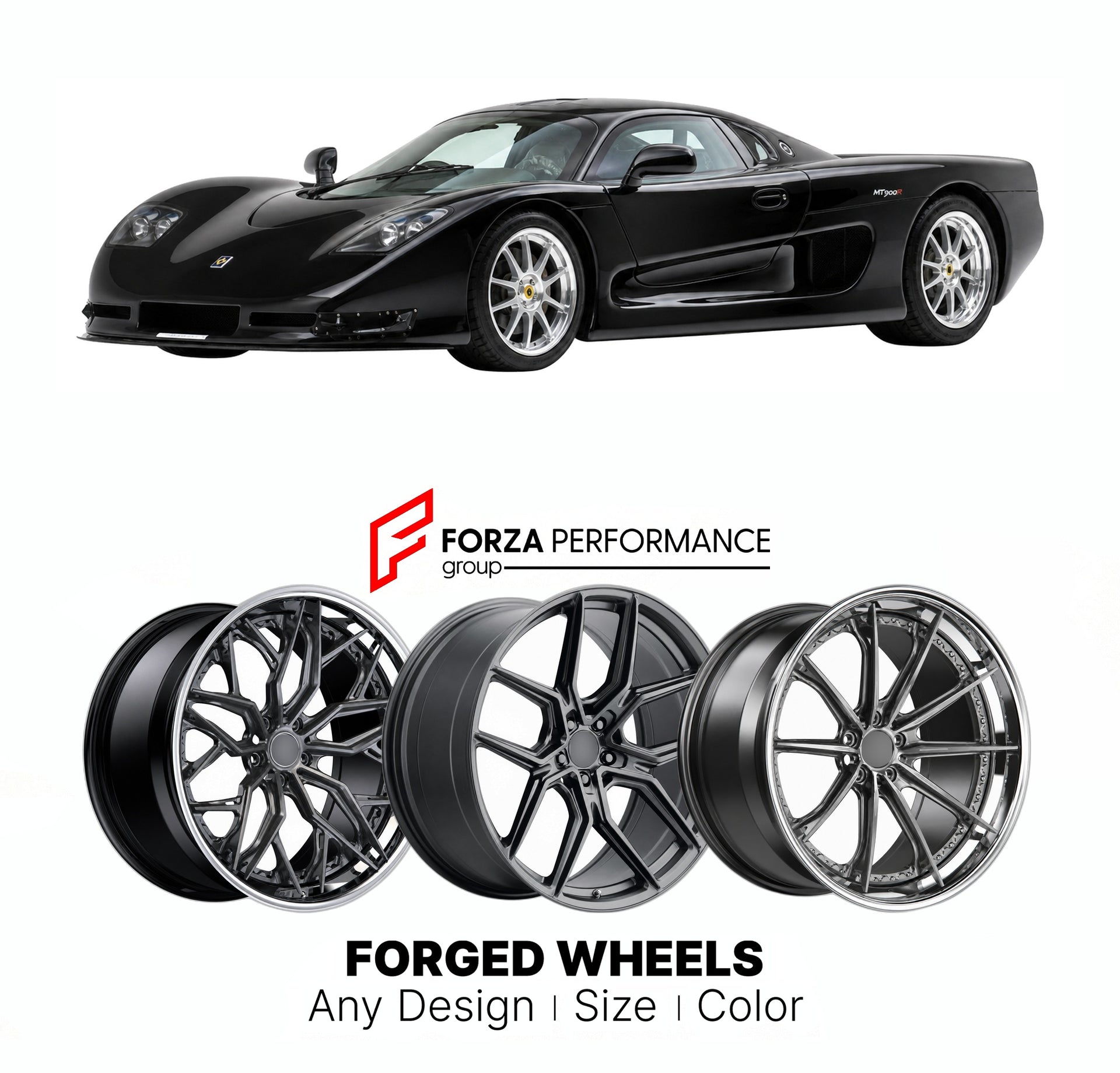 FORGED WHEELS RIMS for MOSLER MT900R 2001 - 2011

Custom forged wheels for Mosler MT900R 2001 - 2011. Made-to-order monoblock, 2-piece and 3-piece rims in custom sizes, offsets, colors and finishes with guaranteed fitment.

We manufacture premium quality forged wheels rims for Mosler MT900R 2001 - 2011 in any design, size, color.

THIS WHEEL DESIGN CAN BE CUSTOM-MADE FOR YOUR CAR IN ANY SIZE AND COLOR OPTIONS
Available in monoblock, 2-piece, 3-piece, duoblock, beadlock
3D wheel renderings are provided accor