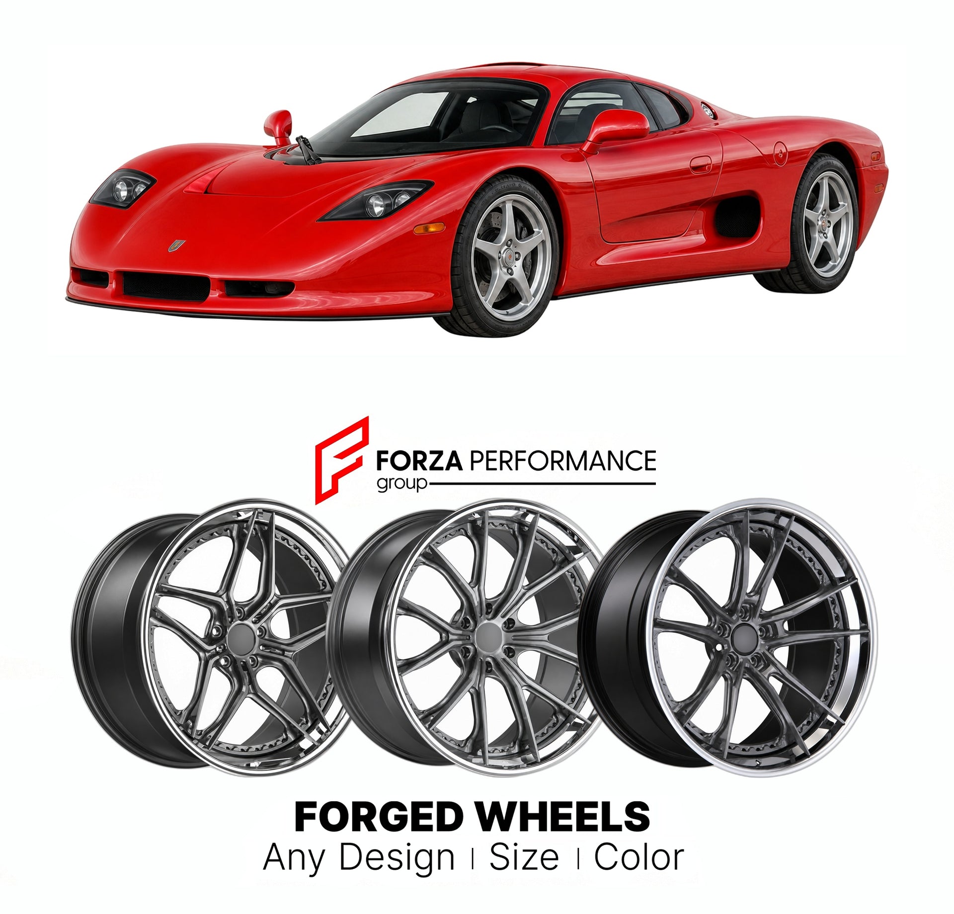 FORGED WHEELS RIMS for MOSLER MT900S 2001 - 2011

Custom forged wheels for Mosler MT900S 2001 - 2011. Made-to-order monoblock, 2-piece and 3-piece rims in custom sizes, offsets, colors and finishes with guaranteed fitment.

We manufacture premium quality forged wheels rims for Mosler MT900S 2001 - 2011 in any design, size, color.

THIS WHEEL DESIGN CAN BE CUSTOM-MADE FOR YOUR CAR IN ANY SIZE AND COLOR OPTIONS
Available in monoblock, 2-piece, 3-piece, duoblock, beadlock
3D wheel renderings are provided accor