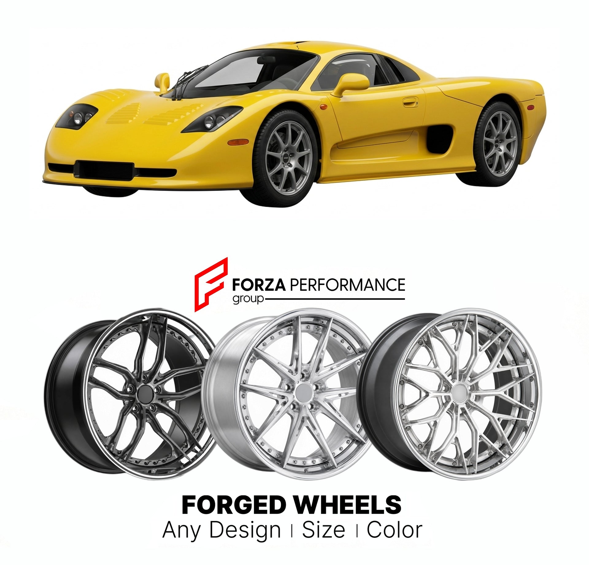 FORGED WHEELS RIMS for MOSLER MT900 2001 - 2011

Custom forged wheels for Mosler MT900 2001 - 2011. Made-to-order monoblock, 2-piece and 3-piece rims in custom sizes, offsets, colors and finishes with guaranteed fitment.

We manufacture premium quality forged wheels rims for Mosler MT900 2001 - 2011 in any design, size, color.

THIS WHEEL DESIGN CAN BE CUSTOM-MADE FOR YOUR CAR IN ANY SIZE AND COLOR OPTIONS
Available in monoblock, 2-piece, 3-piece, duoblock, beadlock
3D wheel renderings are provided accordin