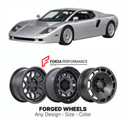 FORGED WHEELS RIMS for MOSLER RAPTOR CONSULIER DERIVATIVE 1997 - 1998

Custom forged wheels for Mosler Raptor Consulier Derivative 1997 - 1998. Made-to-order monoblock, 2-piece and 3-piece rims in custom sizes, offsets, colors and finishes with guaranteed fitment.

We manufacture premium quality forged wheels rims for Mosler Raptor Consulier Derivative 1997 - 1998 in any design, size, color.

THIS WHEEL DESIGN CAN BE CUSTOM-MADE FOR YOUR CAR IN ANY SIZE AND COLOR OPTIONS
Available in monoblock, 2-piece, 3-p