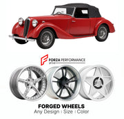 CUSTOM CLASSIC VINTAGE RESTOMOD RETRO OLD SCHOOL FORGED WHEELS RIMS for NG ASCOT 1984 - 1990

Custom forged wheels for NG Ascot 1984 - 1990. Classic, vintage, restomod wheel designs made to order in custom sizes, offsets, colors and finishes.

We manufacture premium quality forged wheels rims for NG Ascot 1984 - 1990 in any design, size, color.

THIS WHEEL DESIGN CAN BE CUSTOM-MADE FOR YOUR CAR IN ANY SIZE AND COLOR OPTIONS
Available in monoblock, 2-piece, 3-piece, duoblock, beadlock
3D wheel renderings are