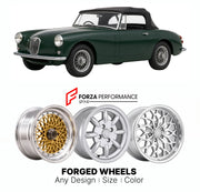CUSTOM CLASSIC VINTAGE RESTOMOD RETRO OLD SCHOOL FORGED WHEELS RIMS for NG TF 1981 - 2000

Custom forged wheels for NG TF 1981 - 2000. Classic, vintage, restomod wheel designs made to order in custom sizes, offsets, colors and finishes.

We manufacture premium quality forged wheels rims for NG TF 1981 - 2000 in any design, size, color.

THIS WHEEL DESIGN CAN BE CUSTOM-MADE FOR YOUR CAR IN ANY SIZE AND COLOR OPTIONS
Available in monoblock, 2-piece, 3-piece, duoblock, beadlock
3D wheel renderings are provided
