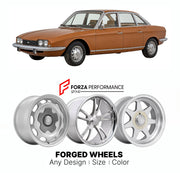 CUSTOM CLASSIC VINTAGE RESTOMOD RETRO OLD SCHOOL FORGED WHEELS RIMS for NSU RO 80 1967 - 1977

Custom forged wheels for NSU Ro 80 1967 - 1977. Classic, vintage, restomod wheel designs made to order in custom sizes, offsets, colors and finishes.

We manufacture premium quality forged wheels rims for NSU Ro 80 1967 - 1977 in any design, size, color.

THIS WHEEL DESIGN CAN BE CUSTOM-MADE FOR YOUR CAR IN ANY SIZE AND COLOR OPTIONS
Available in monoblock, 2-piece, 3-piece, duoblock, beadlock
3D wheel renderings 