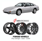 CUSTOM CLASSIC VINTAGE RESTOMOD RETRO OLD SCHOOL FORGED WHEELS RIMS for NISSAN 200SX S13 1989 - 1994

Custom forged wheels for Nissan 200SX S13 1989 - 1994. Classic, vintage, restomod and retro JDM wheel designs made to order in custom sizes, offsets, colors and finishes with guaranteed fitment.

We manufacture premium quality forged wheels rims for Nissan 200SX S13 1989 - 1994 in any design, size, color.

JDM WHEEL DESIGNS: our Japanese collection for sports cars and coupes includes designs inspired by Ray