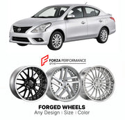 FORGED WHEELS RIMS for NISSAN ALMERA N17 2011 - 2019

Custom forged wheels for Nissan Almera N17 2011 - 2019. Made-to-order monoblock, 2-piece and 3-piece rims in custom sizes, offsets, colors and finishes with guaranteed fitment.

We manufacture premium quality forged wheels rims for Nissan Almera N17 2011 - 2019 in any design, size, color.

JDM WHEEL DESIGNS: our Japanese collection for sedans and wagons includes designs inspired by Weds Kranze, Wald, Leon Hardiritt, Vossen, Kuhl Racing, Aimgain, Work Whe
