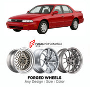 CUSTOM CLASSIC VINTAGE RESTOMOD RETRO OLD SCHOOL FORGED WHEELS RIMS for NISSAN ALTIMA U13 1992 - 1997

Custom forged wheels for Nissan Altima U13 1992 - 1997. Classic, vintage, restomod and retro JDM wheel designs made to order in custom sizes, offsets, colors and finishes with guaranteed fitment.

We manufacture premium quality forged wheels rims for Nissan Altima U13 1992 - 1997 in any design, size, color.

JDM WHEEL DESIGNS: our Japanese collection for sports cars and coupes includes designs inspired by 