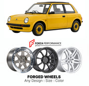 CUSTOM CLASSIC VINTAGE RESTOMOD RETRO OLD SCHOOL FORGED WHEELS RIMS for NISSAN BE-1 BK10 1987 - 1988

Custom forged wheels for Nissan Be-1 BK10 1987 - 1988. Classic, vintage, restomod and retro JDM wheel designs made to order in custom sizes, offsets, colors and finishes with guaranteed fitment.

We manufacture premium quality forged wheels rims for Nissan Be-1 BK10 1987 - 1988 in any design, size, color.

JDM WHEEL DESIGNS: our Japanese collection for hatchbacks, kei cars and MPVs includes designs inspired