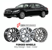 FORGED WHEELS RIMS for NISSAN CIMA HGY51 2012 - 2022

Custom forged wheels for Nissan Cima HGY51 2012 - 2022. Made-to-order monoblock, 2-piece and 3-piece rims in custom sizes, offsets, colors and finishes with guaranteed fitment.

We manufacture premium quality forged wheels rims for Nissan Cima HGY51 2012 - 2022 in any design, size, color.

JDM WHEEL DESIGNS: our Japanese collection for sedans and wagons includes designs inspired by Weds Kranze, Wald, Leon Hardiritt, Vossen, Kuhl Racing, Aimgain, Work Whe