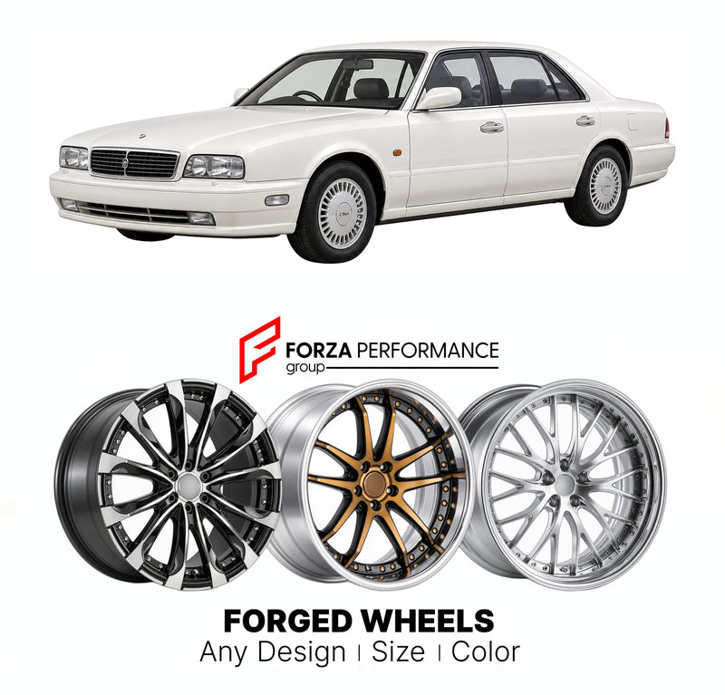 CUSTOM CLASSIC VINTAGE RESTOMOD RETRO OLD SCHOOL FORGED WHEELS RIMS for NISSAN CIMA Y32 1991 - 1996