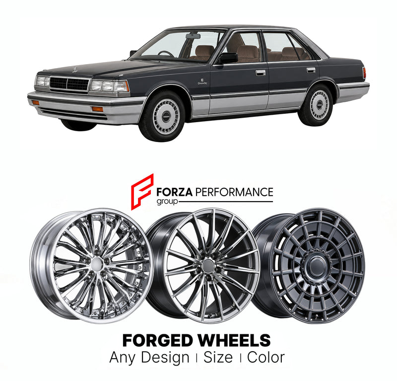 CUSTOM CLASSIC VINTAGE RESTOMOD RETRO OLD SCHOOL FORGED WHEELS RIMS for NISSAN LAUREL C31 1980 - 1984