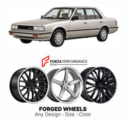 CUSTOM CLASSIC VINTAGE RESTOMOD RETRO OLD SCHOOL FORGED WHEELS RIMS for NISSAN MAXIMA U11 1984 - 1988

Custom forged wheels for Nissan Maxima U11 1984 - 1988. Classic, vintage, restomod and retro JDM wheel designs made to order in custom sizes, offsets, colors and finishes with guaranteed fitment.

We manufacture premium quality forged wheels rims for Nissan Maxima U11 1984 - 1988 in any design, size, color.

JDM WHEEL DESIGNS: our Japanese collection for sedans and wagons includes designs inspired by Weds 
