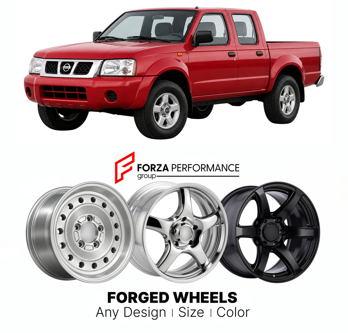 CUSTOM CLASSIC VINTAGE RESTOMOD RETRO OLD SCHOOL FORGED WHEELS RIMS for NISSAN NAVARA D22 1997 - 2004

Custom forged wheels for Nissan Navara D22 1997 - 2004. Classic, vintage, restomod and retro JDM wheel designs made to order in custom sizes, offsets, colors and finishes with guaranteed fitment.

We manufacture premium quality forged wheels rims for Nissan Navara D22 1997 - 2004 in any design, size, color.

JDM WHEEL DESIGNS: our Japanese collection for SUVs and pickups includes designs inspired by Bradle