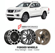 FORGED WHEELS RIMS for NISSAN NAVARA D23 2014 - 2020

Custom forged wheels for Nissan Navara D23 2014 - 2020. Made-to-order monoblock, 2-piece and 3-piece rims in custom sizes, offsets, colors and finishes with guaranteed fitment.

We manufacture premium quality forged wheels rims for Nissan Navara D23 2014 - 2020 in any design, size, color.

JDM WHEEL DESIGNS: our Japanese collection for SUVs and pickups includes designs inspired by Bradley V, Method Race Wheels, Forgiato, Kuhl Racing, Mugen, TRD, Rota, Wo