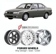 CUSTOM CLASSIC VINTAGE RESTOMOD RETRO OLD SCHOOL FORGED WHEELS RIMS for NISSAN PRIMERA P10 1990 - 1996

Custom forged wheels for Nissan Primera P10 1990 - 1996. Classic, vintage, restomod and retro JDM wheel designs made to order in custom sizes, offsets, colors and finishes with guaranteed fitment.

We manufacture premium quality forged wheels rims for Nissan Primera P10 1990 - 1996 in any design, size, color.

JDM WHEEL DESIGNS: our Japanese collection for sedans and wagons includes designs inspired by We