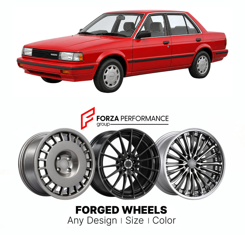 CUSTOM CLASSIC VINTAGE RESTOMOD RETRO OLD SCHOOL FORGED WHEELS RIMS for NISSAN SENTRA B12 1985 - 1990