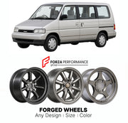 CUSTOM CLASSIC VINTAGE RESTOMOD RETRO OLD SCHOOL FORGED WHEELS RIMS for NISSAN SERENA C23 1991 - 1999

Custom forged wheels for Nissan Serena C23 1991 - 1999. Classic, vintage, restomod and retro JDM wheel designs made to order in custom sizes, offsets, colors and finishes with guaranteed fitment.

We manufacture premium quality forged wheels rims for Nissan Serena C23 1991 - 1999 in any design, size, color.

JDM WHEEL DESIGNS: our Japanese collection for hatchbacks, kei cars and MPVs includes designs inspi