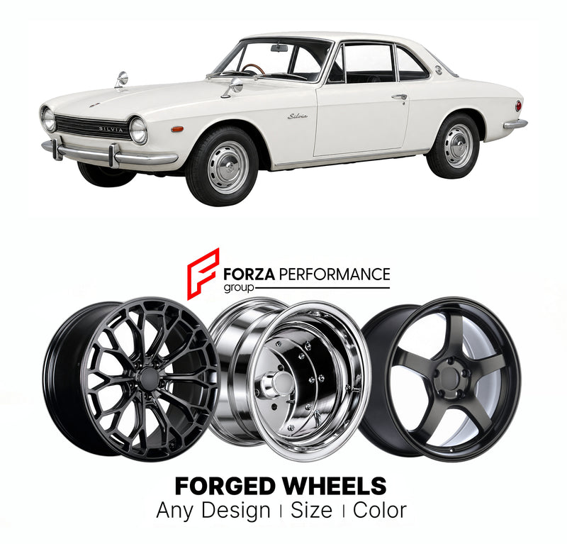 CUSTOM CLASSIC VINTAGE RESTOMOD RETRO OLD SCHOOL FORGED WHEELS RIMS for NISSAN SILVIA CSP311 1965 - 1968