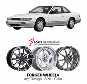 CUSTOM CLASSIC VINTAGE RESTOMOD RETRO OLD SCHOOL FORGED WHEELS RIMS for NISSAN SILVIA S13 1988 - 1994

Custom forged wheels for Nissan Silvia S13 1988 - 1994. Classic, vintage, restomod and retro JDM wheel designs made to order in custom sizes, offsets, colors and finishes with guaranteed fitment.

We manufacture premium quality forged wheels rims for Nissan Silvia S13 1988 - 1994 in any design, size, color.

JDM WHEEL DESIGNS: our Japanese collection for sports cars and coupes includes designs inspired by 