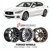 FORGED WHEELS RIMS for NISSAN SKYLINE V37 2014 - 2018

Custom forged wheels for Nissan Skyline V37 2014 - 2018. Made-to-order monoblock, 2-piece and 3-piece rims in custom sizes, offsets, colors and finishes with guaranteed fitment.

We manufacture premium quality forged wheels rims for Nissan Skyline V37 2014 - 2018 in any design, size, color.

JDM WHEEL DESIGNS: our Japanese collection for sports cars and coupes includes designs inspired by Rays Volk Racing, XXR, SSR, Enkei, Cosmis Racing, Rota, Liberty W