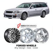 CUSTOM CLASSIC VINTAGE RESTOMOD RETRO OLD SCHOOL FORGED WHEELS RIMS for NISSAN STAGEA WC34 1996 - 2001

Custom forged wheels for Nissan Stagea WC34 1996 - 2001. Classic, vintage, restomod and retro JDM wheel designs made to order in custom sizes, offsets, colors and finishes with guaranteed fitment.

We manufacture premium quality forged wheels rims for Nissan Stagea WC34 1996 - 2001 in any design, size, color.

JDM WHEEL DESIGNS: our Japanese collection for sedans and wagons includes designs inspired by We