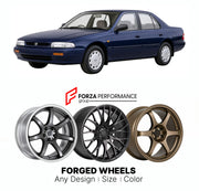 CUSTOM CLASSIC VINTAGE RESTOMOD RETRO OLD SCHOOL FORGED WHEELS RIMS for NISSAN STANZA U12 1989 - 1992

Custom forged wheels for Nissan Stanza U12 1989 - 1992. Classic, vintage, restomod and retro JDM wheel designs made to order in custom sizes, offsets, colors and finishes with guaranteed fitment.

We manufacture premium quality forged wheels rims for Nissan Stanza U12 1989 - 1992 in any design, size, color.

JDM WHEEL DESIGNS: our Japanese collection for sedans and wagons includes designs inspired by Weds 