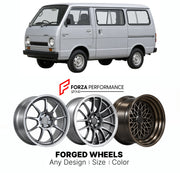 CUSTOM CLASSIC VINTAGE RESTOMOD RETRO OLD SCHOOL FORGED WHEELS RIMS for NISSAN VANETTE C120 1978 - 1985

Custom forged wheels for Nissan Vanette C120 1978 - 1985. Classic, vintage, restomod and retro JDM wheel designs made to order in custom sizes, offsets, colors and finishes with guaranteed fitment.

We manufacture premium quality forged wheels rims for Nissan Vanette C120 1978 - 1985 in any design, size, color.

JDM WHEEL DESIGNS: our Japanese collection for hatchbacks, kei cars and MPVs includes designs